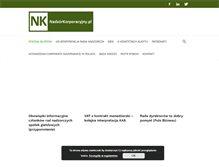 Tablet Screenshot of nadzorkorporacyjny.pl